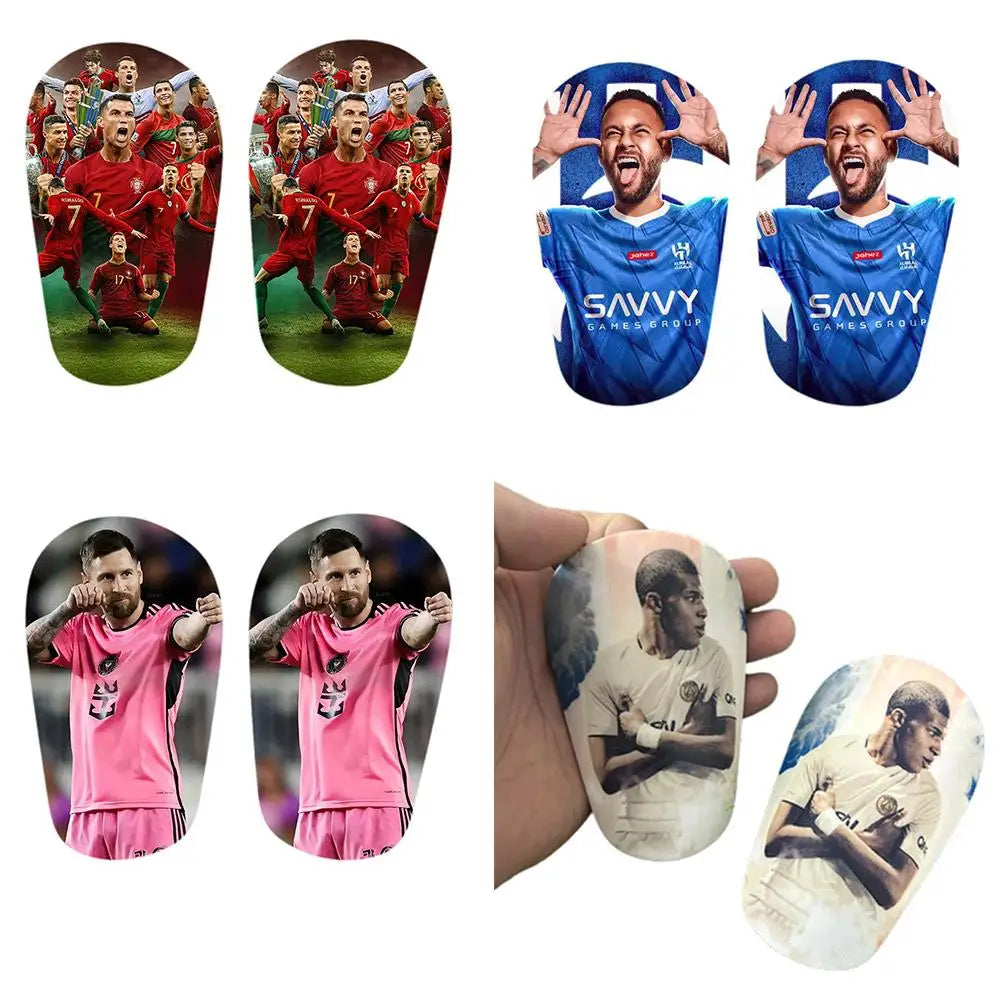 1 Pairs Mini Shin Guards Mini Football Shin Pads Football Protective Protective Equipment Shin Guards Football Fans