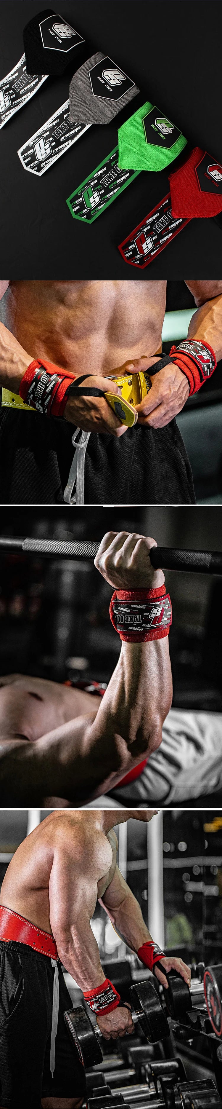 1 Pair Wrist Guard Wraps Sports Wristbands Wrist Brace Support For Gym Workouts Weight Lifting Fitness Gear Training