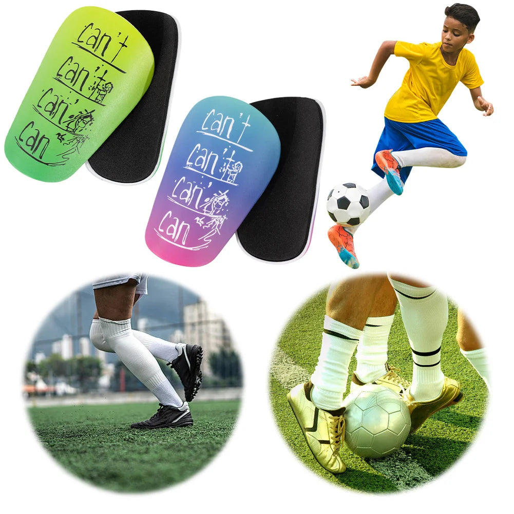 1 Pair EVA Football Shin Guards Soccer Mini Football Shields Football Protector Soccer Shin Guards Kids Youth Football Equipment